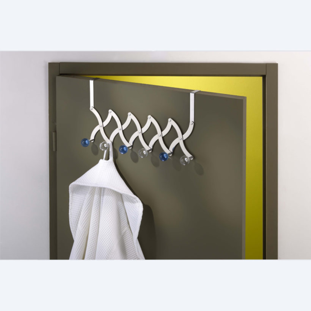 Portemanteaux extensible Boules transparentes blanches et bleues - MOTTEZ - B719QTR