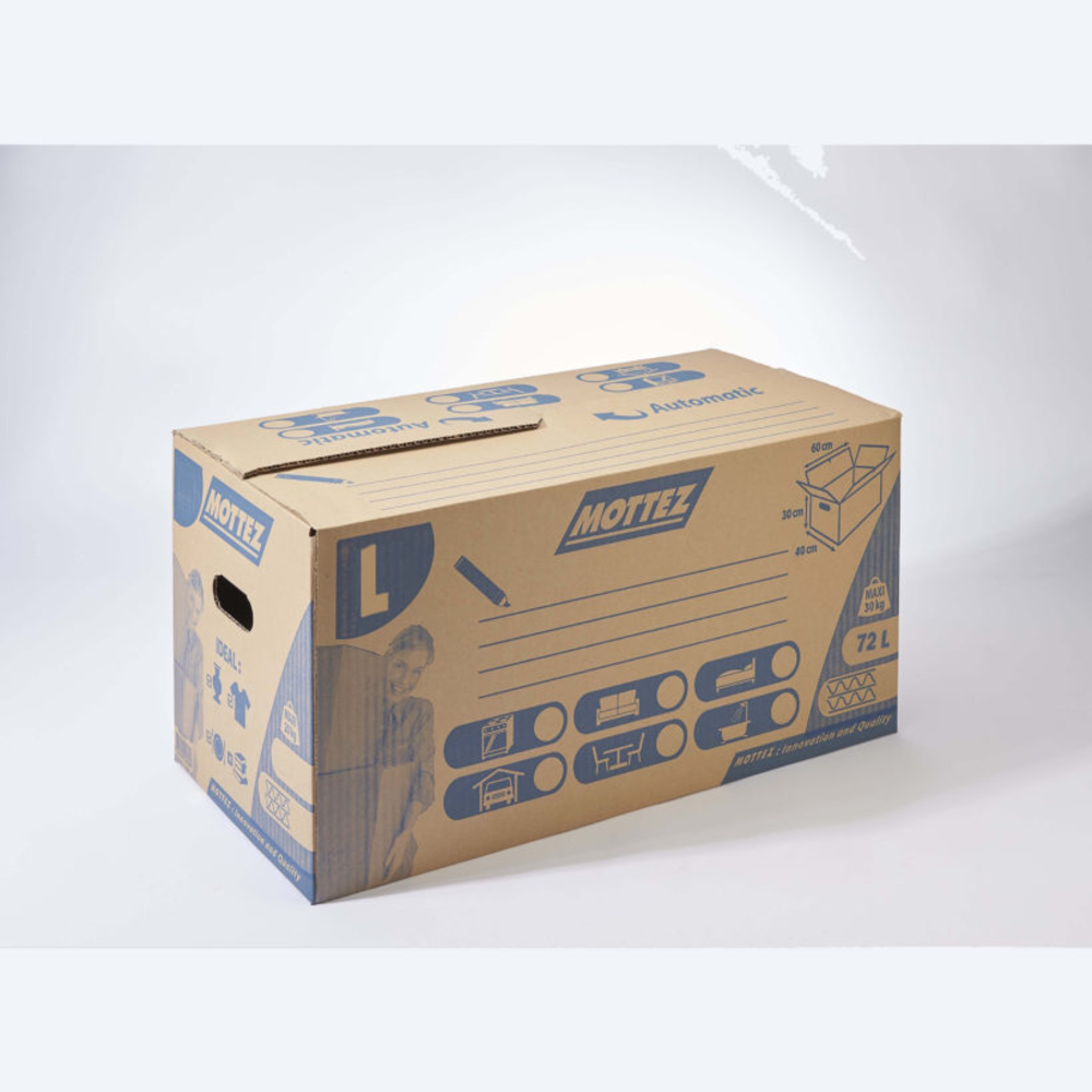 Carton 72 litres double cannelure - MOTTEZ - B760V