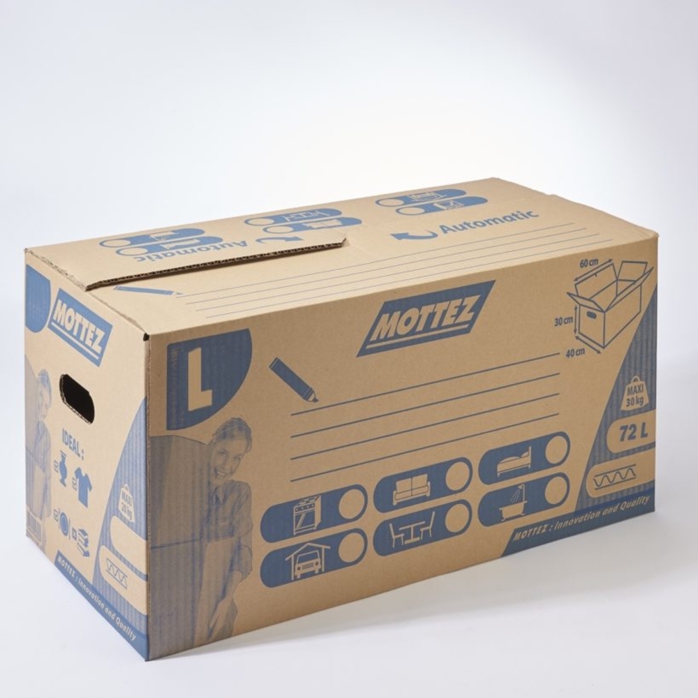  Carton 72 litres Simple cannelure  - MOTTEZ - B760VPR
