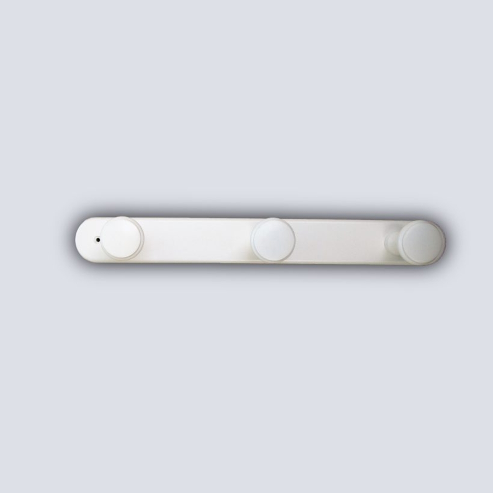 Portemanteau plat 3 têtes blanc - MOTTEZ - B816V3BC