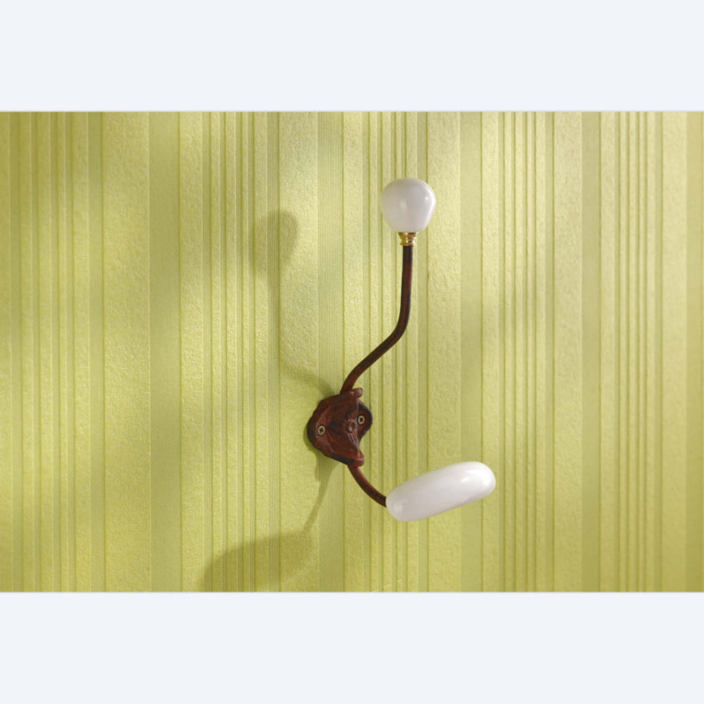  Portemanteau en acier moulé coloris rouille double patière  - MOTTEZ - B843V