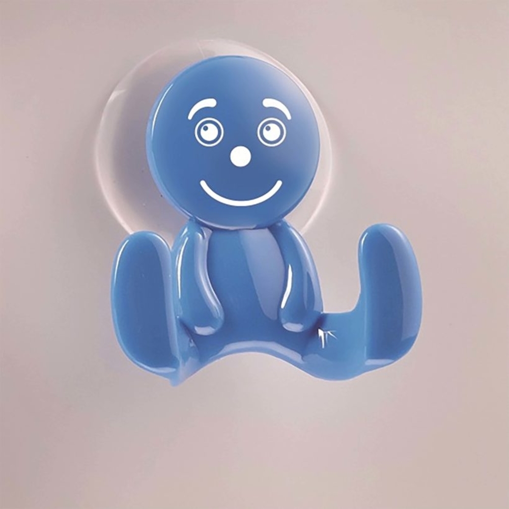  Portemanteau ventouse sourire bleu clair  - MOTTEZ - B849VBT