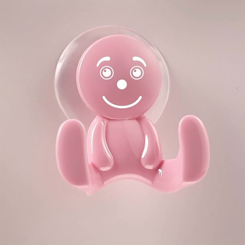  Portemanteau ventouse sourire rose  - MOTTEZ - B849VRO