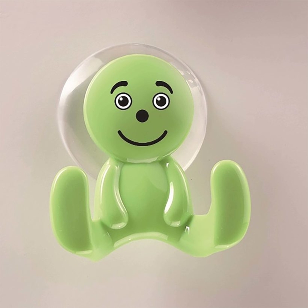  Portemanteau ventouse sourire vert anis  - MOTTEZ - B849VVA
