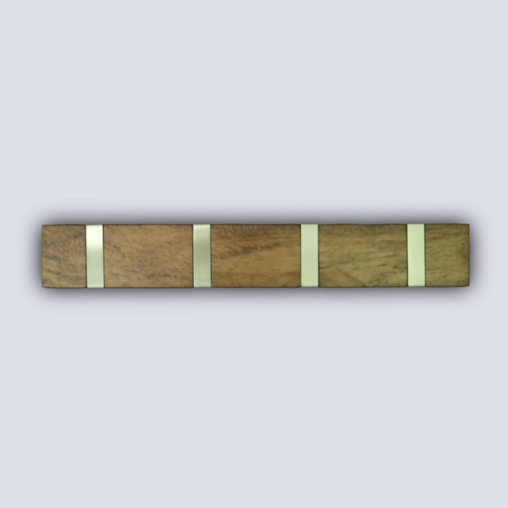  Porte-manteaux Bois type acacia carré 4 crochets  - MOTTEZ - B851V4