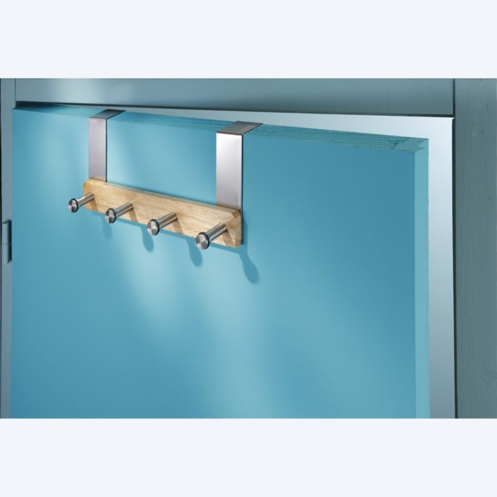  Portemanteau de porte sans vissage 4 têtes  - MOTTEZ - B853V4