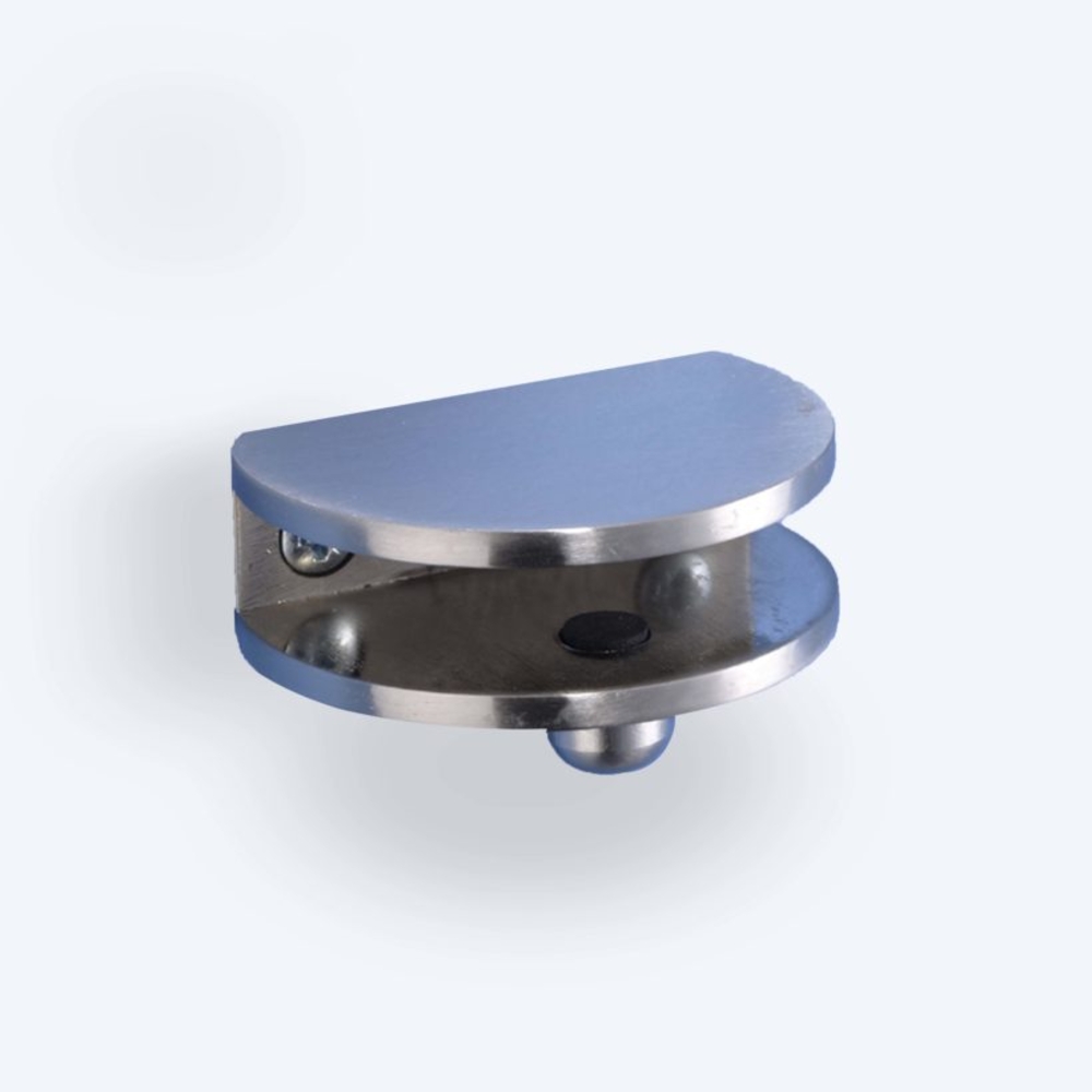 Équerre Simple Ronde Spéciale Verre Nickelé Mat - MOTTEZ - B905K2NI