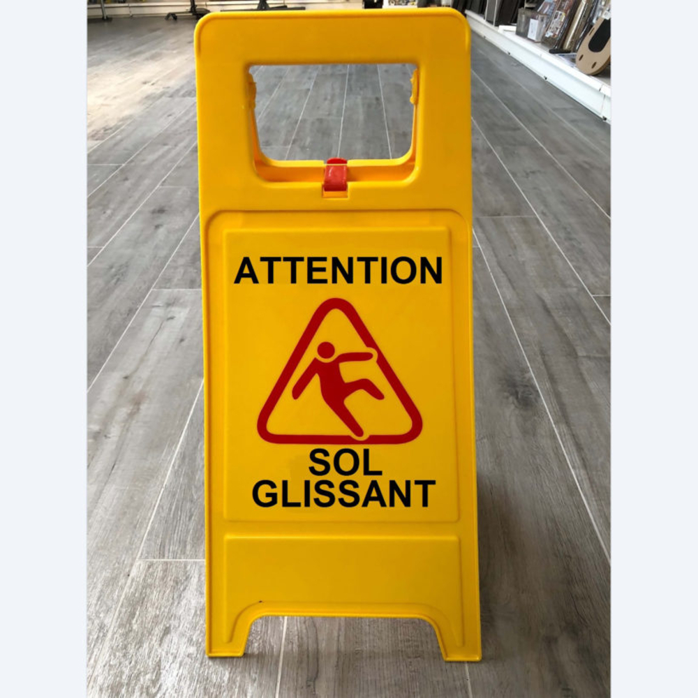 Chevalet de signalisation « Sol glissant » - MOTTEZ - M002CS