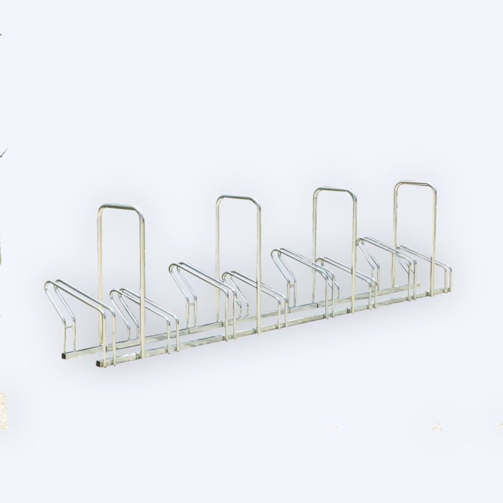  Râtelier Hollandais sur 2 niveaux pour 8 vélos avec arceaux antivol  - MOTTEZ - M024V8AR