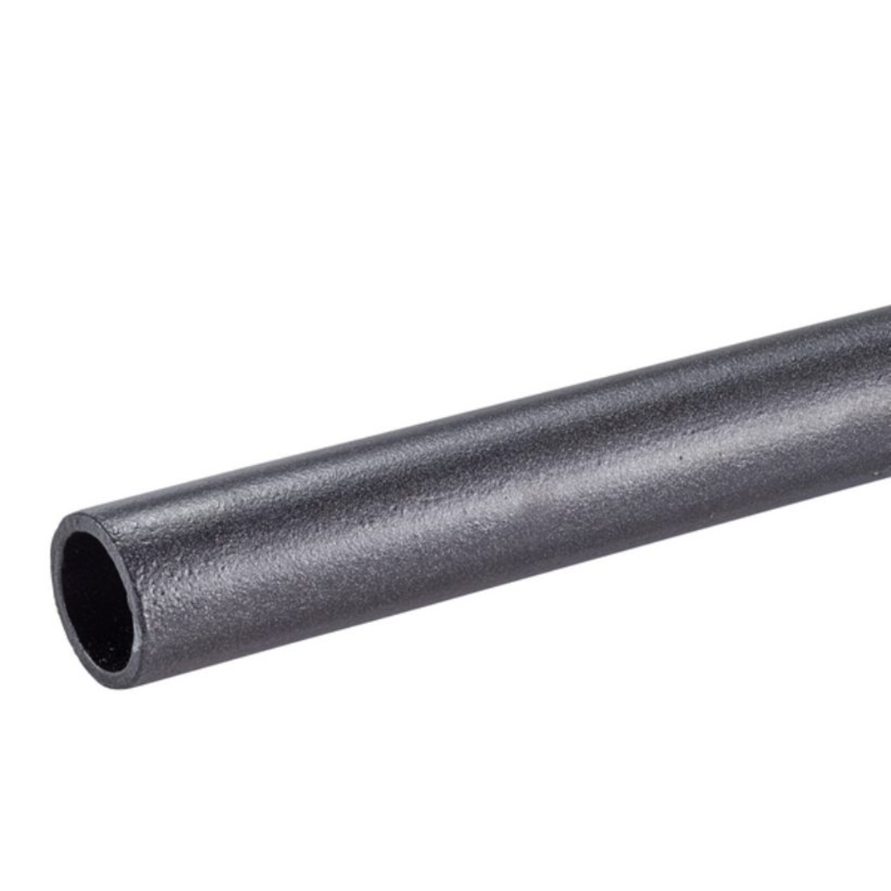  Tube longueur 200 cm pour connecteur Ø 27 cm poudré noir  - MOTTEZ - M027VNO