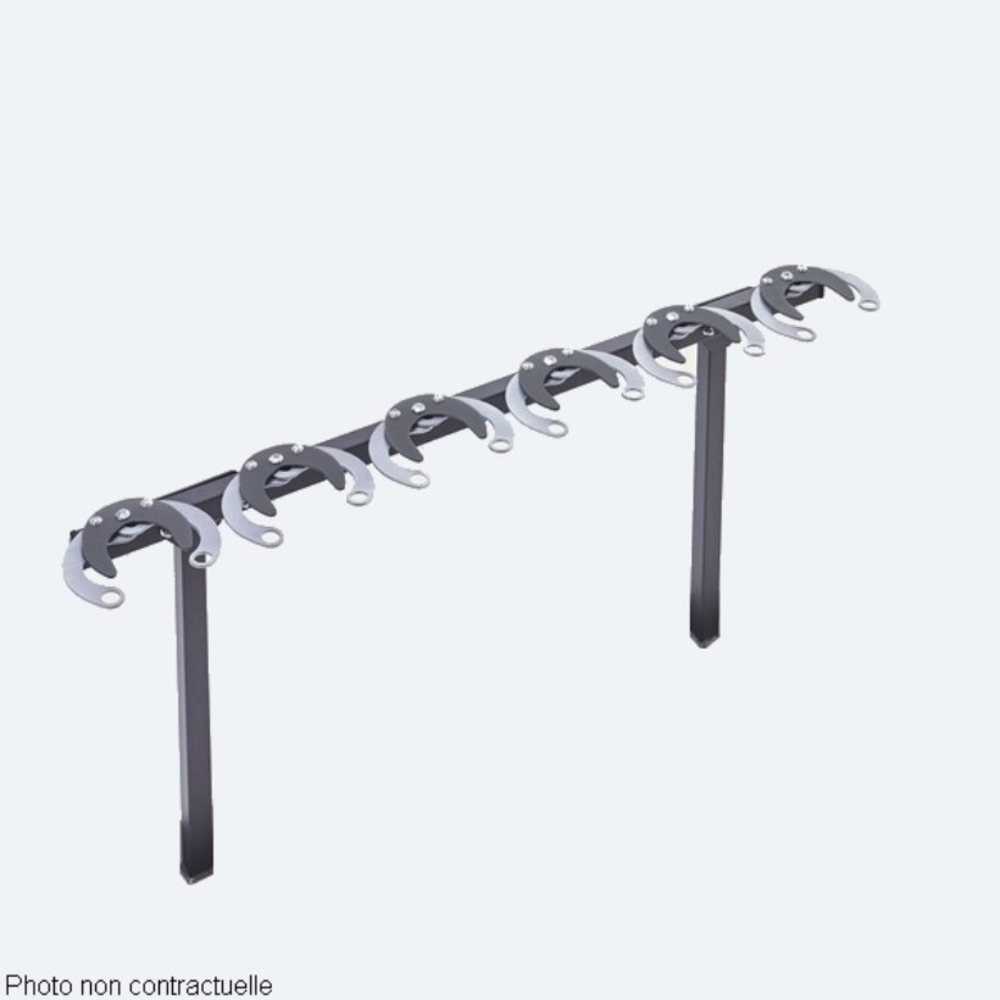  Range 6 trottinettes côte à côte à sceller  - MOTTEZ - M507V6