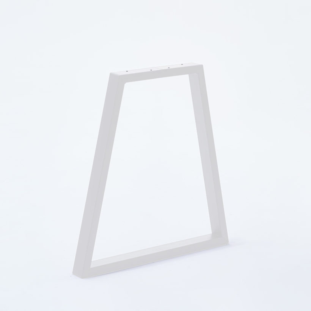  Pied de table/banc modèle trapèze H40 x L.Bas50 x L.haut20 cm blanc mat  - MOTTEZ - M580VBC