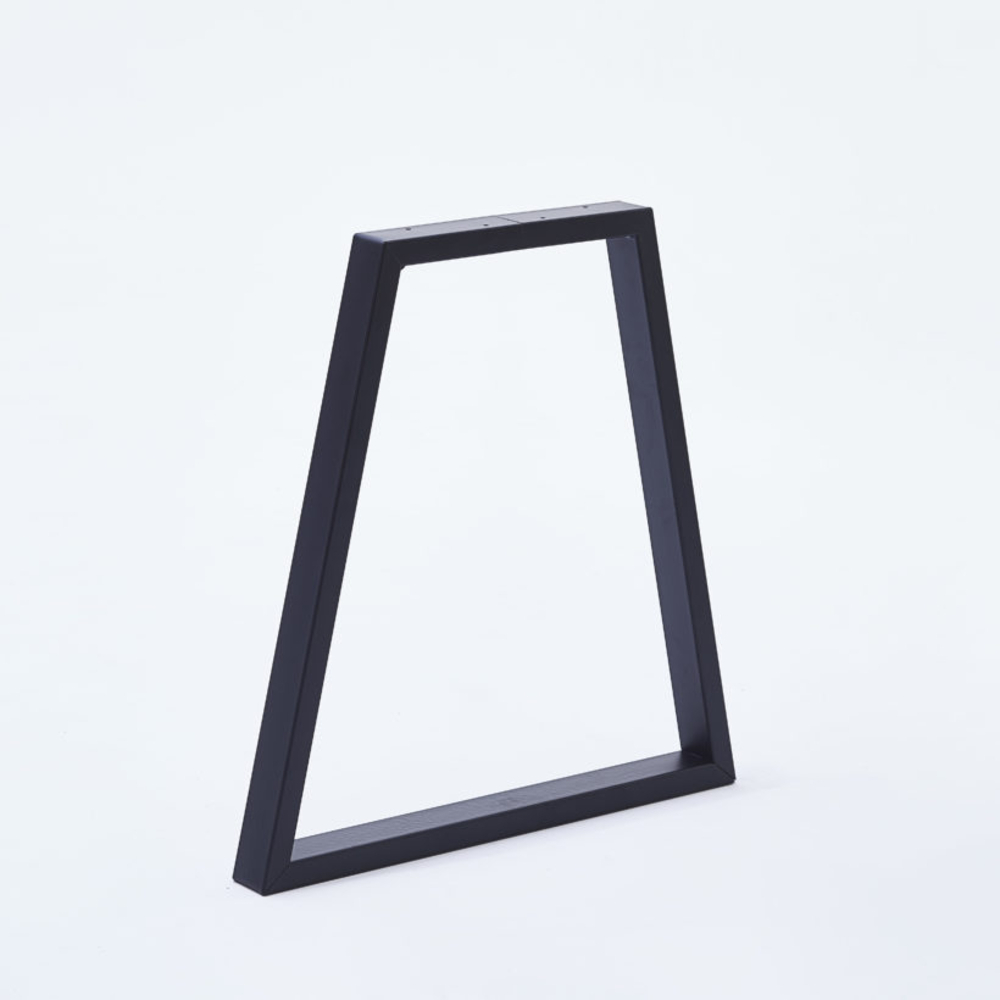  Pied de table/banc modèle trapèze H40 x L.Bas50 x L.haut20 cm noir mat  - MOTTEZ - M580VNO