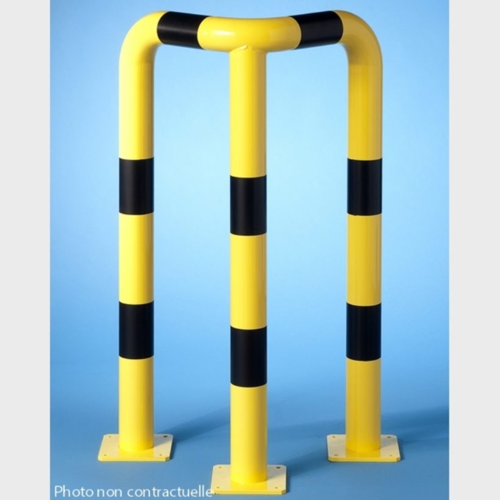 Barrière de protection en angle Ø76 mm - 64 x 64 x HT 120 cm - MOTTEZ - M620SANGH120