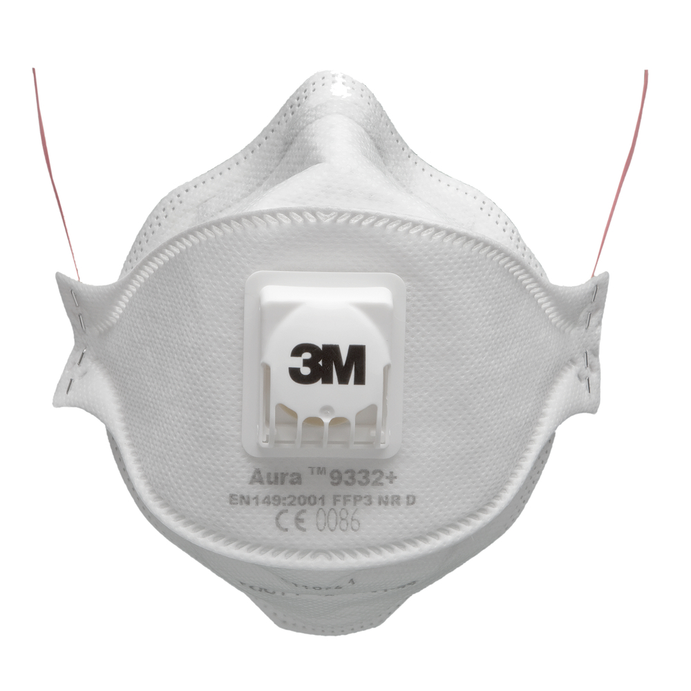  Masque FFP3 anti-poussières avec valve Cool Flow - Lot de 10 - 3M - 9332P10 00