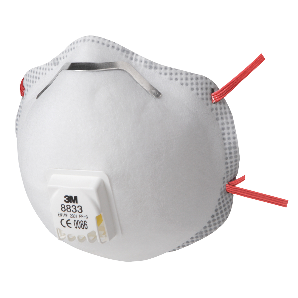 Masque jetable FFP3 avec valve - Lot de 5 - 3M - PF88330 00