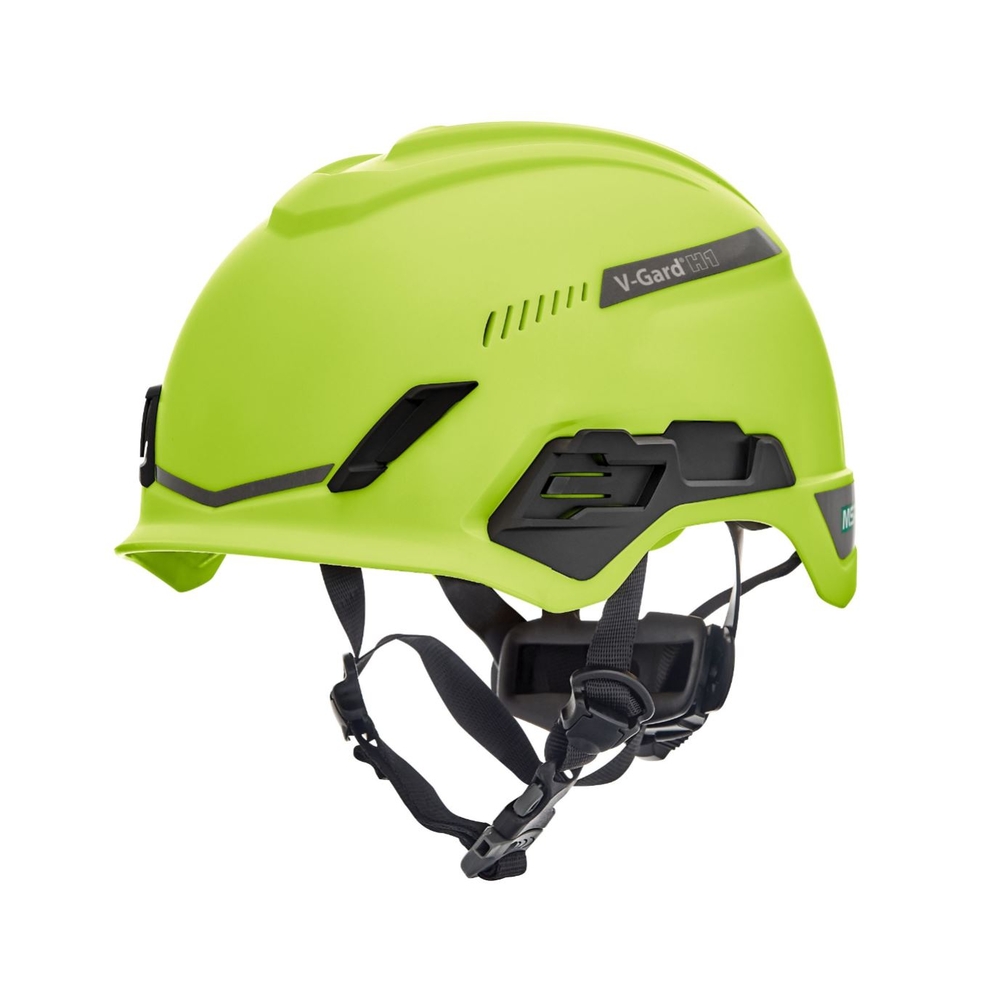 Lot 20 Casques de sécurité MSA V-GARD H1 jaune/vert 0194788