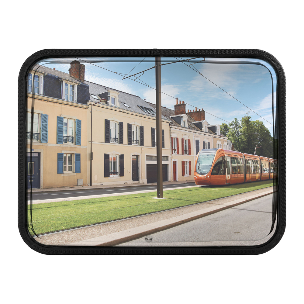 Miroir multi-usages qualité Inox et anti-givre-anti-buée Optique 600x400mm - Inox - VIALUX - 834