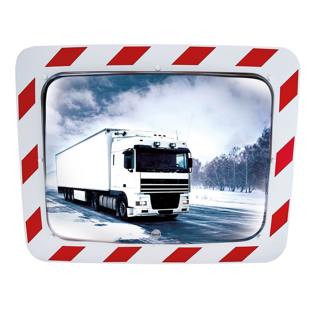 Miroir qualité anti-givre-anti-buée Optique 800x600mm - Cadre 956x756mm - Inox - Anti-givre-anti-buée - VIALUX - 858AB