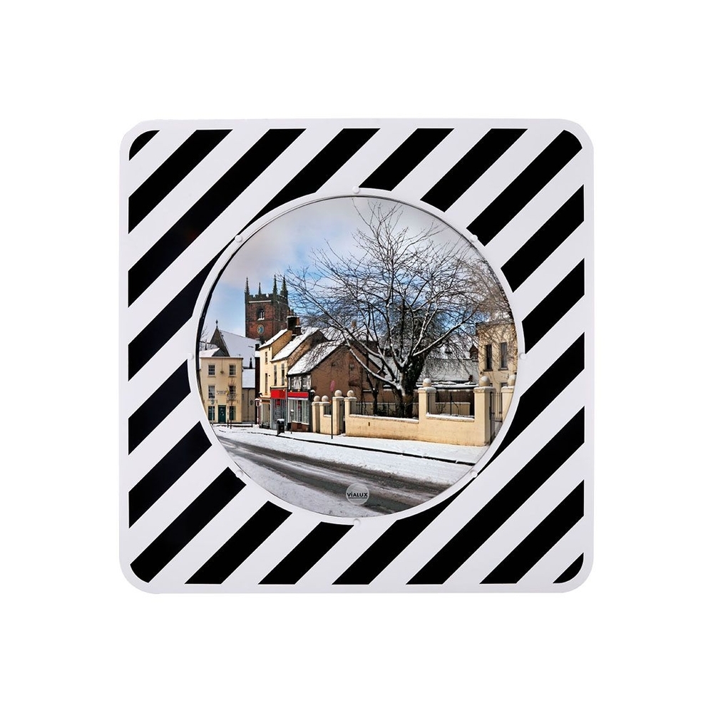 Miroir d'agglomération qualité Inox Anti-givre - Anti-buée Optique 600x400mm - Cadre 900x680mm - Inox - Anti-givre-anti-buée - VIALUX - 874AB