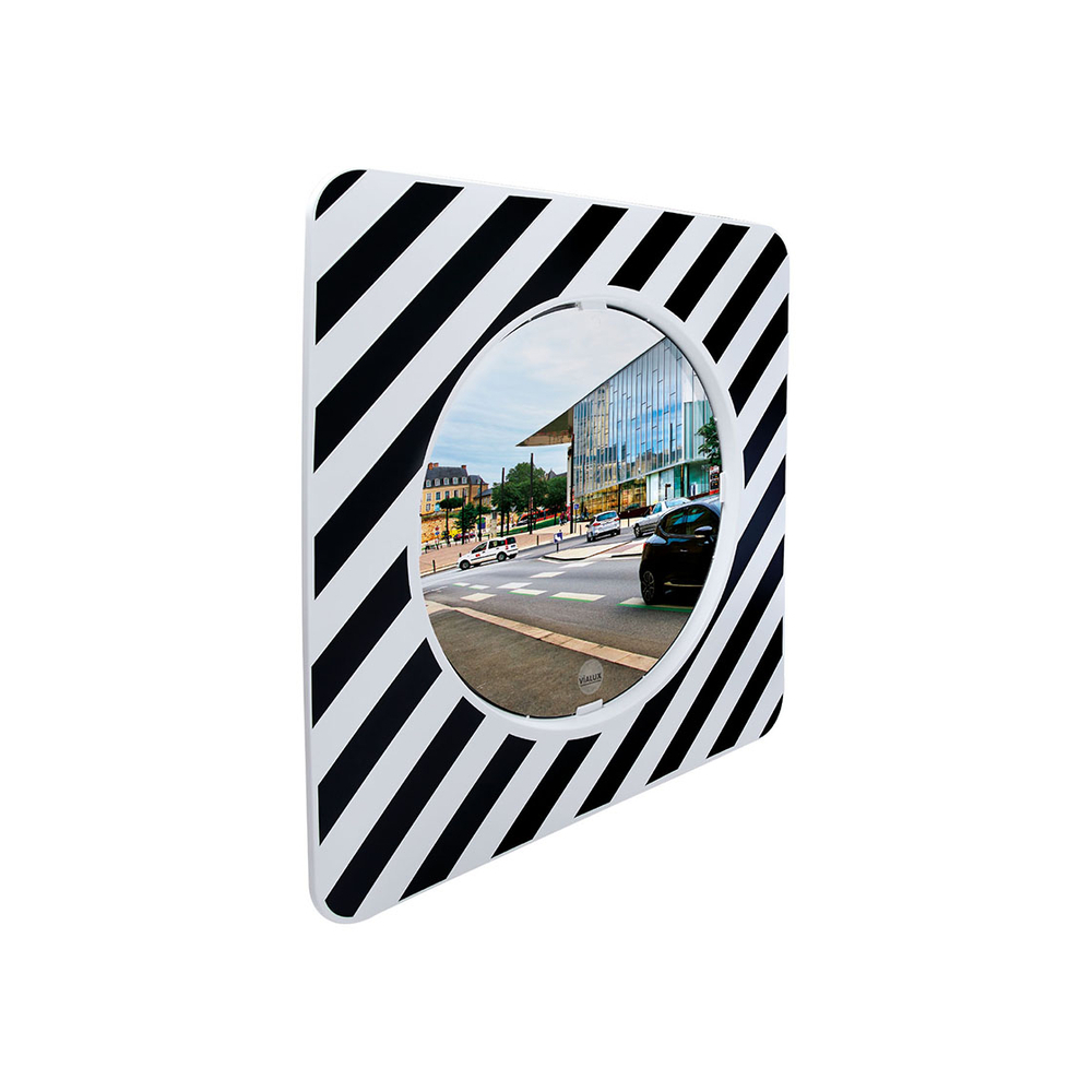 Miroir d'agglomération Ø600mm - Cadre 900x900mm VIALUX - 966