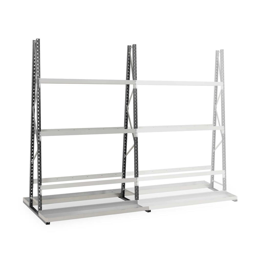 Rayonnage Epsivol vertical - Kit départ double face peint 2500x1800x1200mm - MANORGA - ZRVERTICDF1834ED1