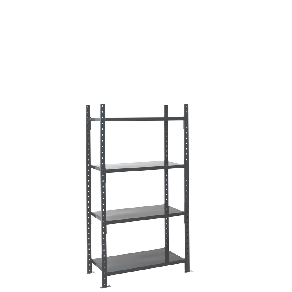 Rayonnage Fliplus - Kit départ tôlé peint 2000x1260x600mm 4 niv - MANORGA - ZBTOLIND2012604D1