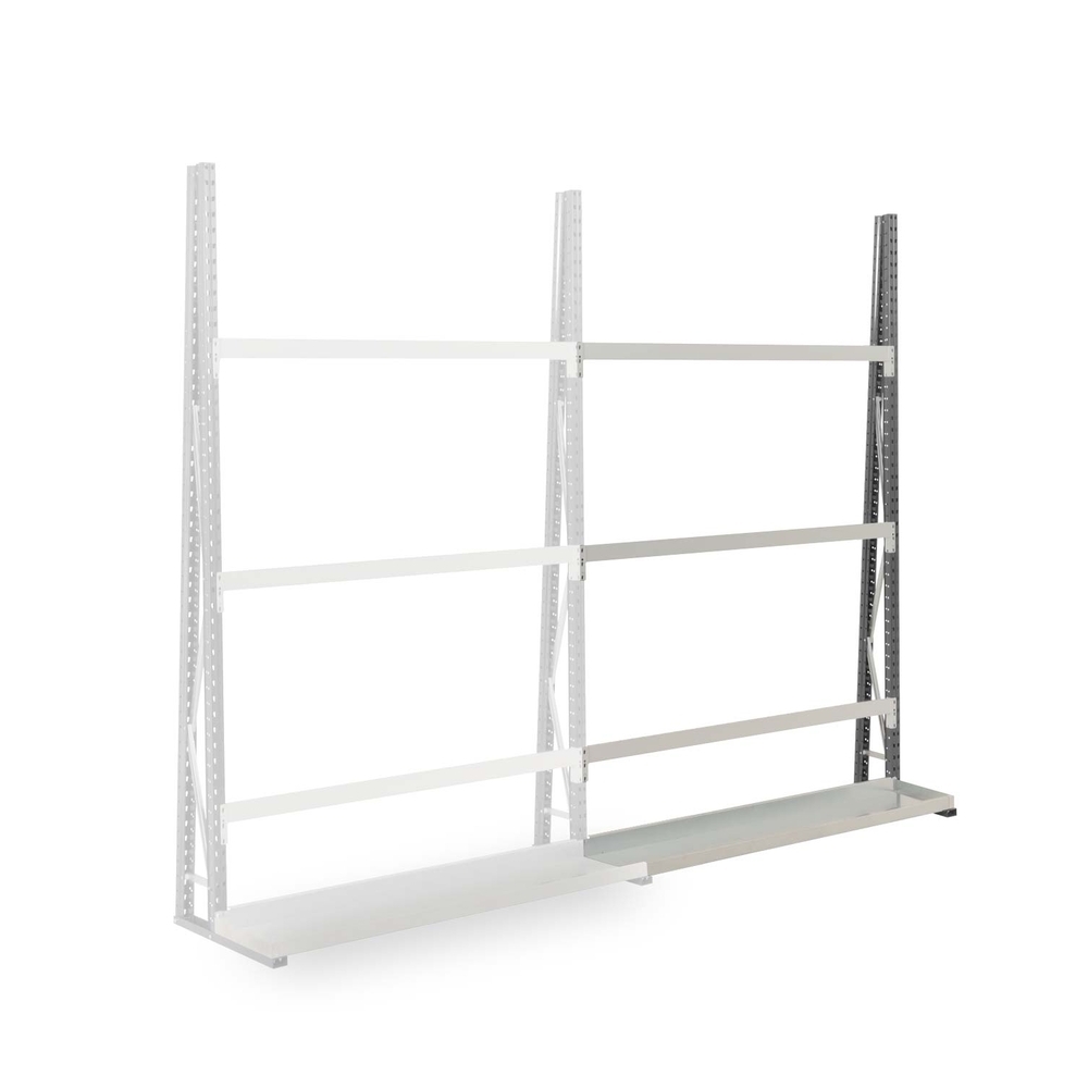 Rayonnage Epsivol vertical - Kit suivant simple face peint 2500x1500x760mm - MANORGA - ZRVERTICSF1550ES1
