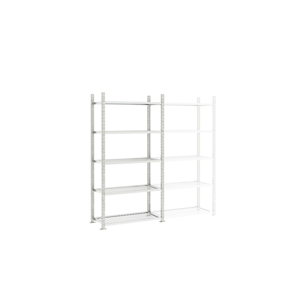 Rayonnage Adaptiv sprinkler - Kit départ H 2000mm L 1000mm P 600mm 5 niv - MANORGA - BTSPRINK1060GRID1