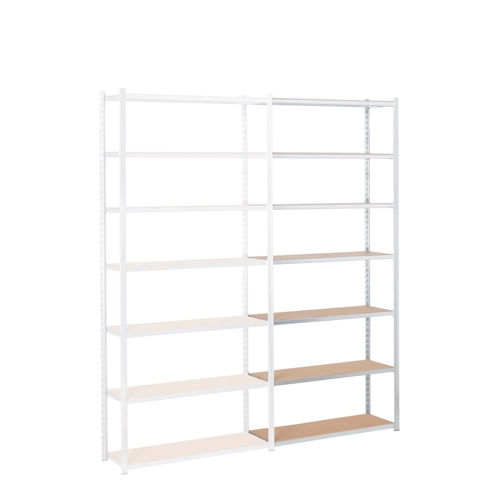 Rayonnage Epsiline - Kit suivant galvanisé 2500x1250x388mm 7 niv - MANORGA - ZSRAYTUB12387ES03