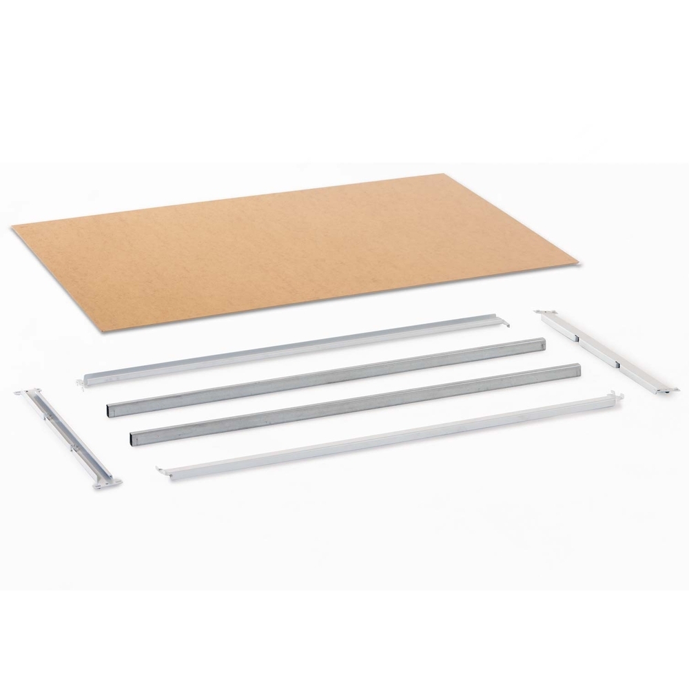 Rayonnage Epsiline - tablette galvanisée avec recouvrement L 1500xP 500mm - MANORGA - ZSNIVSUPTUBG1550A