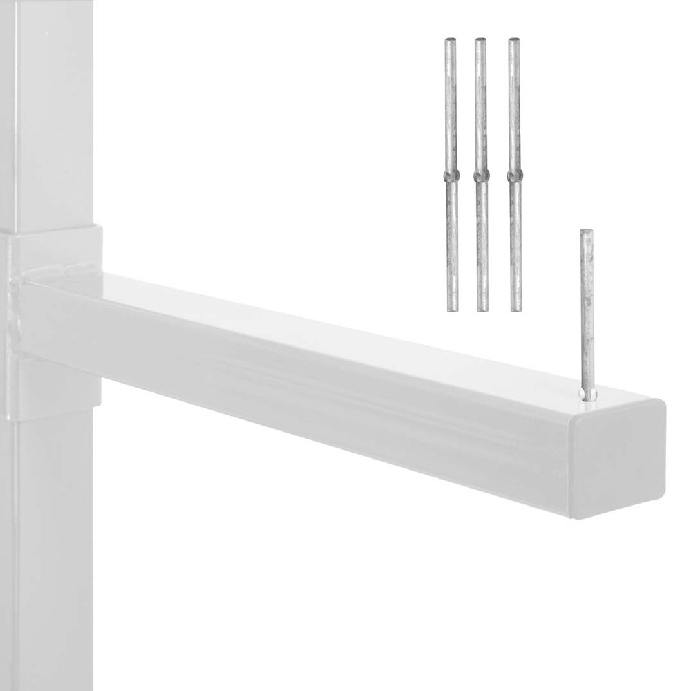 Rayonnage Cantilever léger - Lot de 3 butées amovibles longueur 100mm galva - MANORGA - ZF3BUTEESBRASLG01