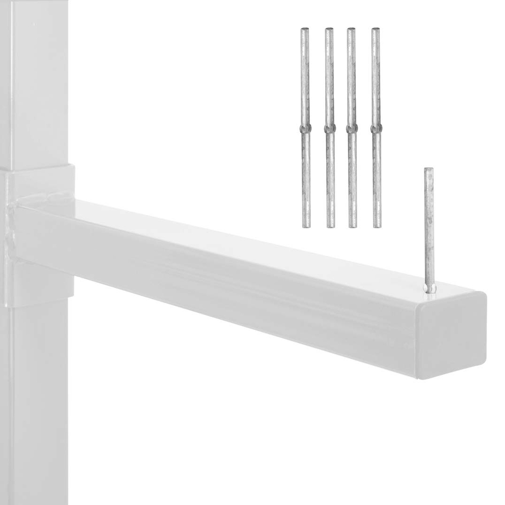 Rayonnage Cantilever lourd - Lot de 4 butées amovibles longueur 100mm galva - MANORGA - ZF4BUTEESBRASML01