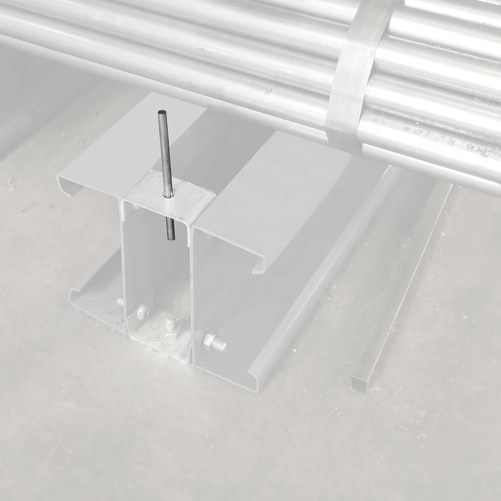 Rayonnage Cantilever lourd - Butée amovible d'embase longueur 100mm galva - MANORGA - ZFBUTEEEMBASEML01