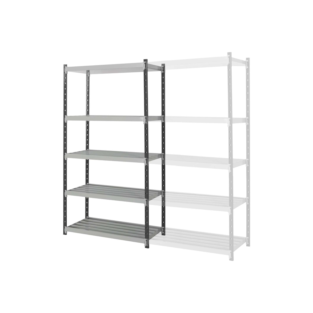 Rayonnage Flip rétention - kit départ peint 2000x1000x600mm 25 L 5 niv - MANORGA - ZARETBAC2010605D1