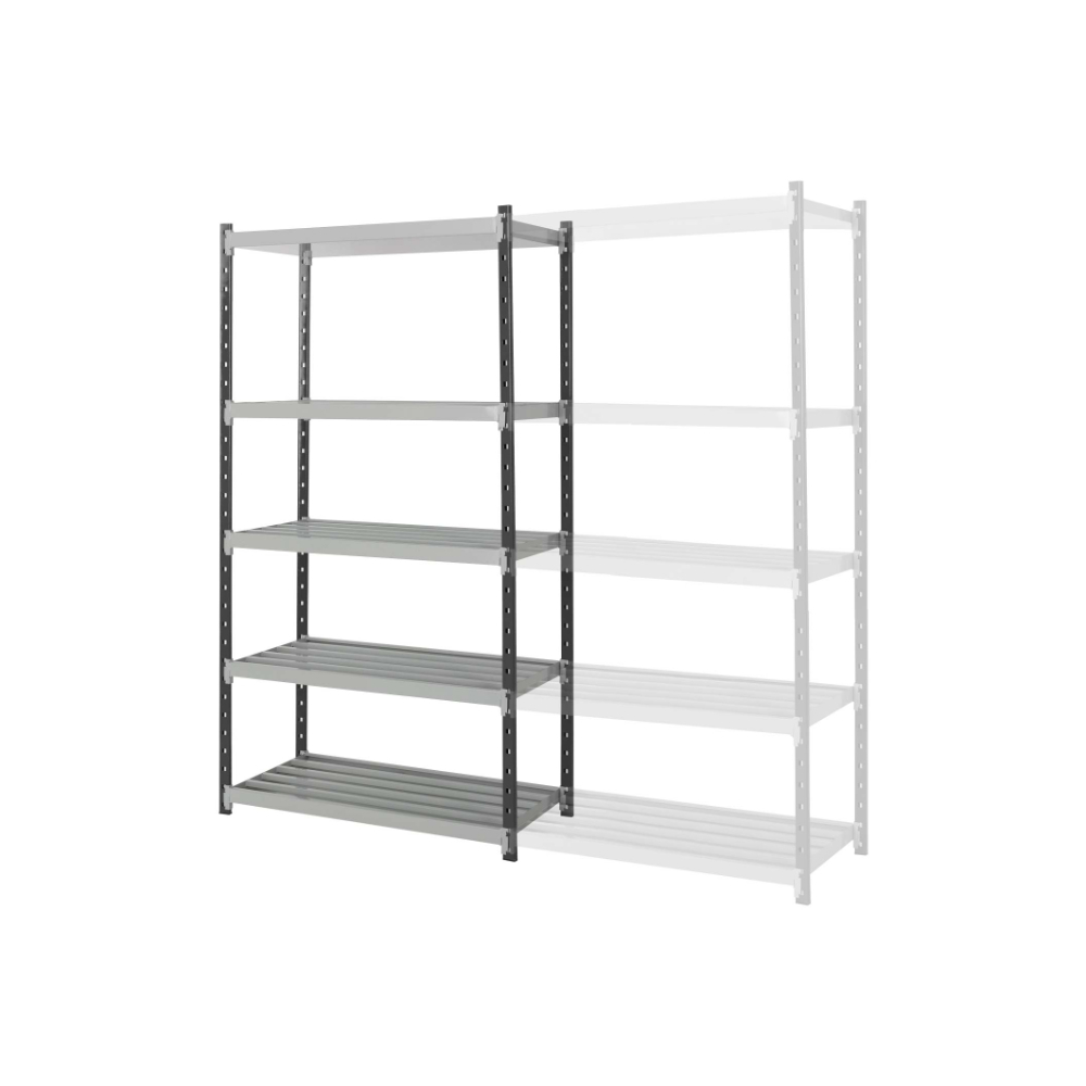 Rayonnage Flip rétention - kit départ 2000x1000x400mm 5 niv - 70 kg par niveaux MANORGA - ZARETBAC2010405D1