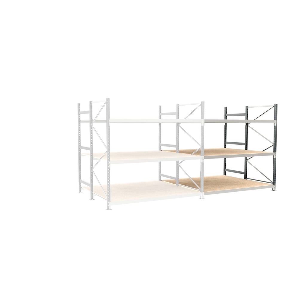 Rayonnage Epsivol - kit pare-chocs suivant 2000x2000x1800mm 3 niveaux - MANORGA - ZRPCHOC2020182NS1