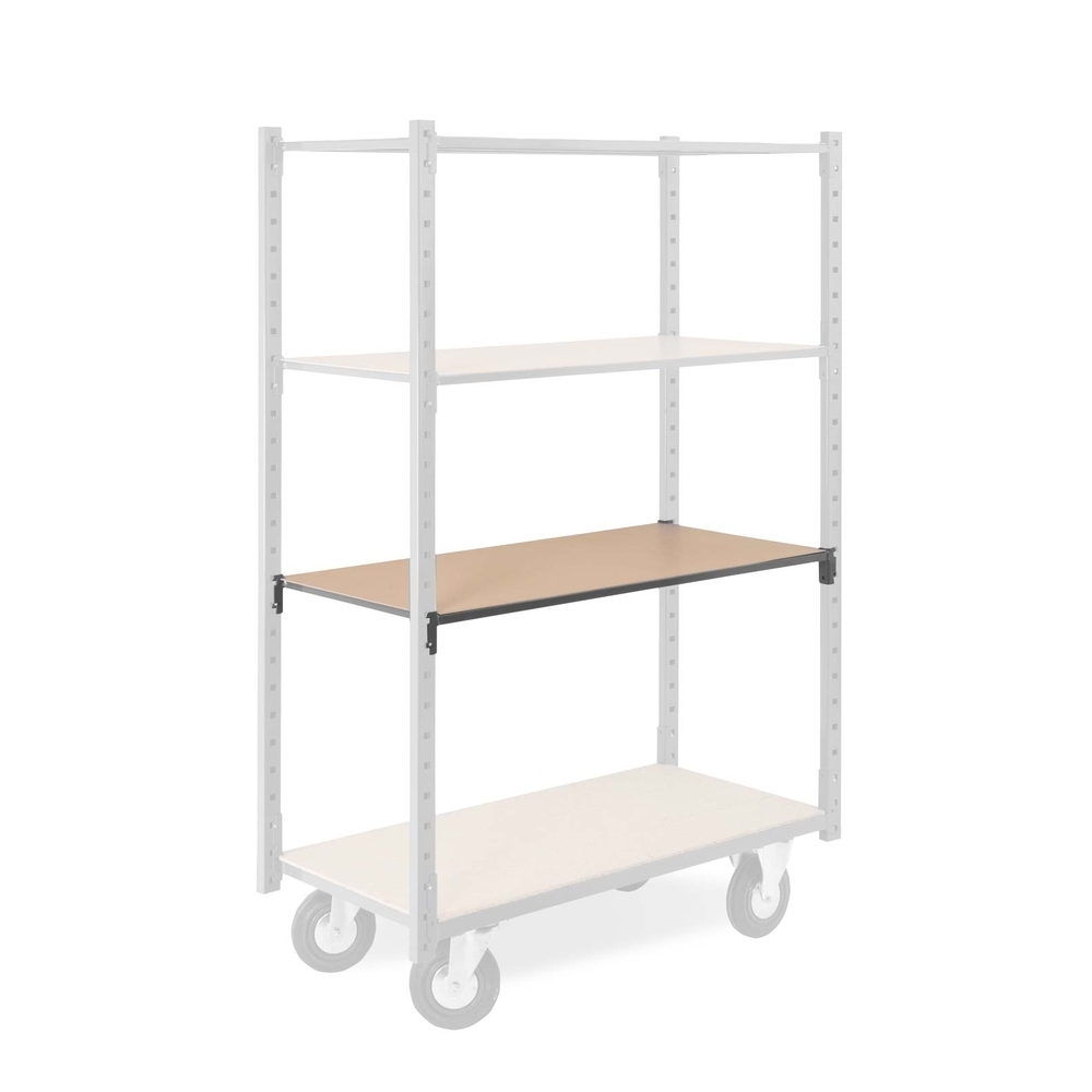 Chariot Fliplus - Niveau supplémentaire peint L 1250xP 600mm peint - MANORGA - ZBNVSUPCHARIOT4N1