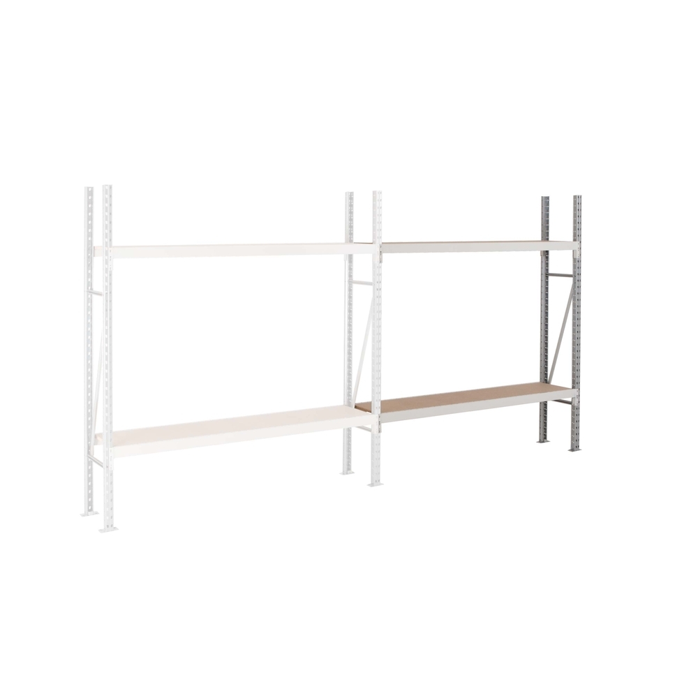 Rayonnage Epsivol One - kit suivant 2000x1250x500mm 2 niv - 410 kg/niveau - MANORGA - BRRAYOSLD201250S1