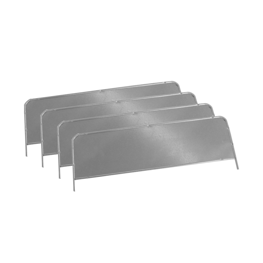 Lot de 4 séparations basses galva H 200xP 400mm - Gamme Adaptiv - MANORGA - BTL4SEPABASSE2040