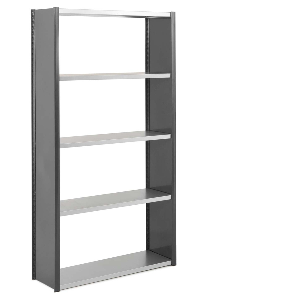 Elément départ EPSILON Peint H 2m L 1m P 300mm 5 Niv Tôlé Ech Ferm - charge max/niv 105 kg - MANORGA - ZDRAYTOLF10305ED1