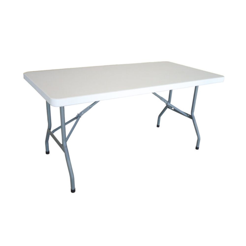 Table plateau fixe polyéthylène pieds rabattables 183 cm - MOBIKA - RE-TPO-002