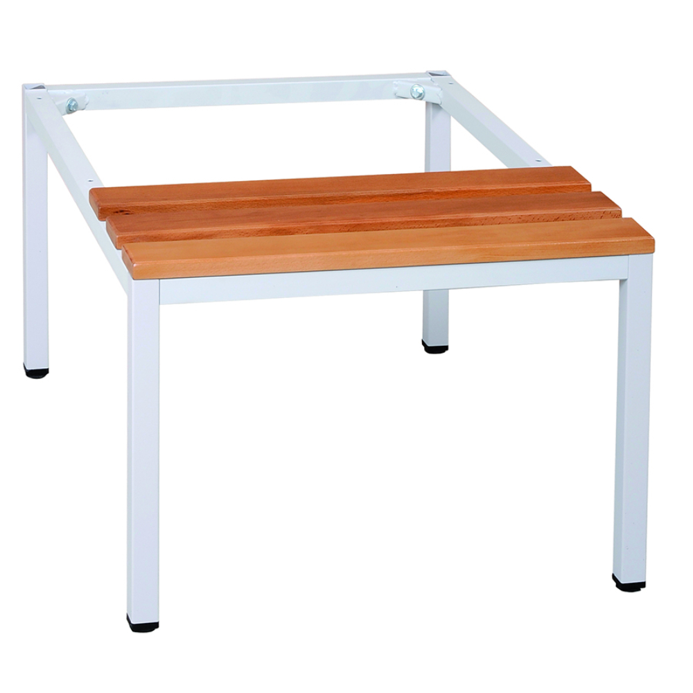 Socle banc vestiaire industrie salissante 2 cases - MOBIKA - VE-SB-001