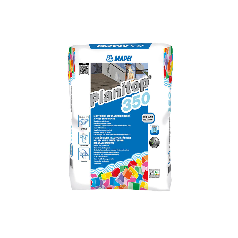 Mortiers de réparation R2 PLANITOP 350 SAC 25 KG - MAPEI - 0067125