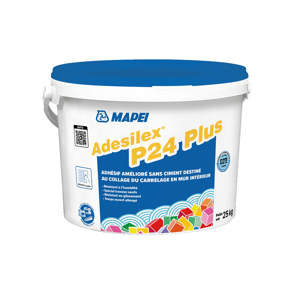 Adhésifs améliorés D2 ADESILEX P24 PLUS SEAU 25 KG - MAPEI - 012025