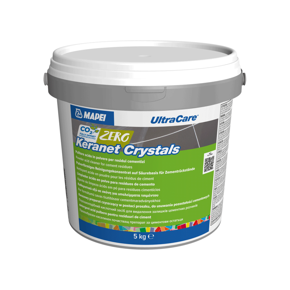Nettoyants spécial résidus ciment ULTRACARE KERANET CRYSTALS CARTON 18 X 1 KG - MAPEI - 0151338
