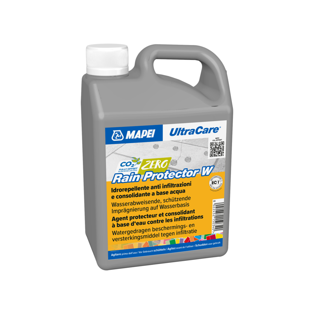 Protecteurs antitaches hydrofuge consolidant ULTRACARE RAIN PROTECTOR W CARTON 10 X 1 LT - MAPEI - 0152131IT