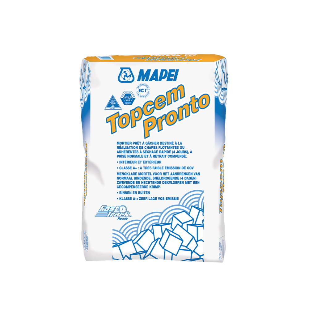 Chapes prêtes à l'emploi TOPCEM PRONTO SAC 25 KG - MAPEI - 024325