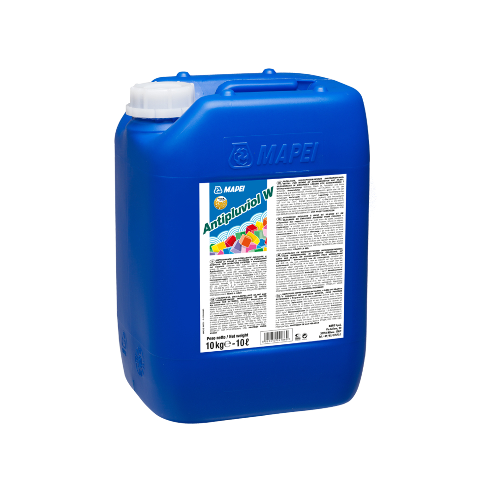 Hydrofuges de façades ANTIPLUVIOL W BIDON 10 KG - MAPEI - 077010