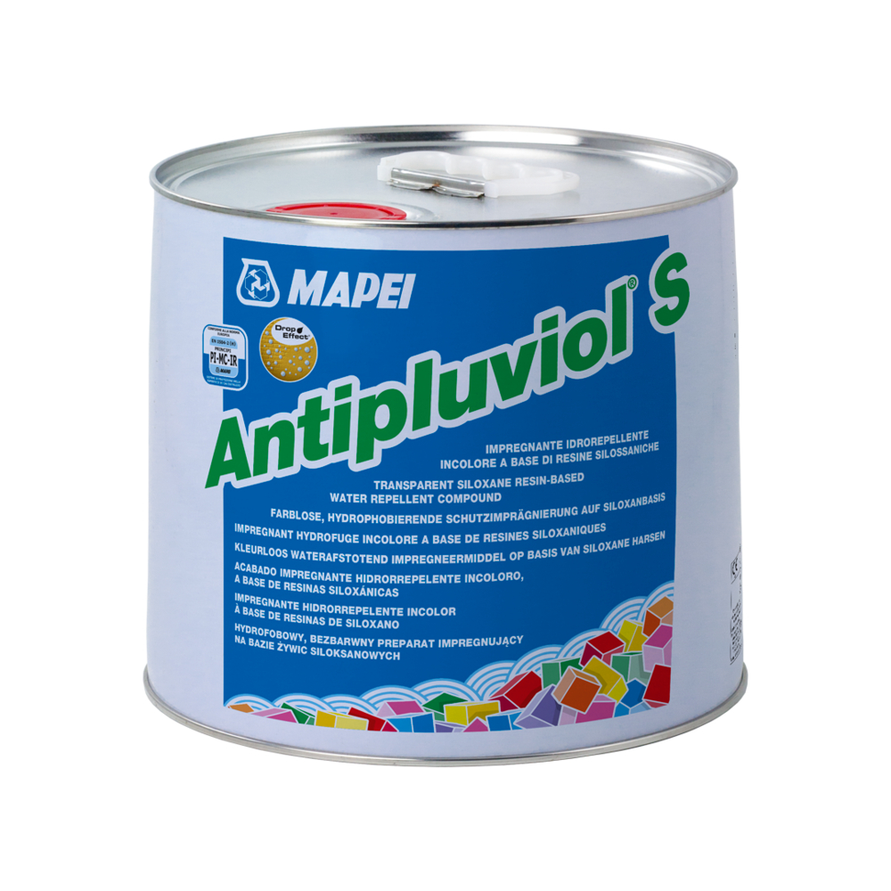 Hydrofuges de façades ANTIPLUVIOL S BIDON 10 KG - MAPEI - 077510